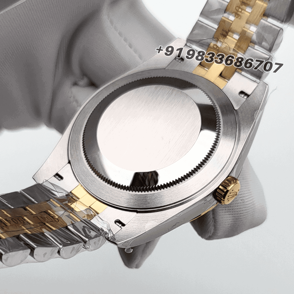 Rolex Datejust Oystersteel and Yellow Gold Champagne-Colour with Diamonds Set Dial 41mm Exact 1:1 Top Quality Super Clone Swiss ETA 3235 Automatic Movement Watch