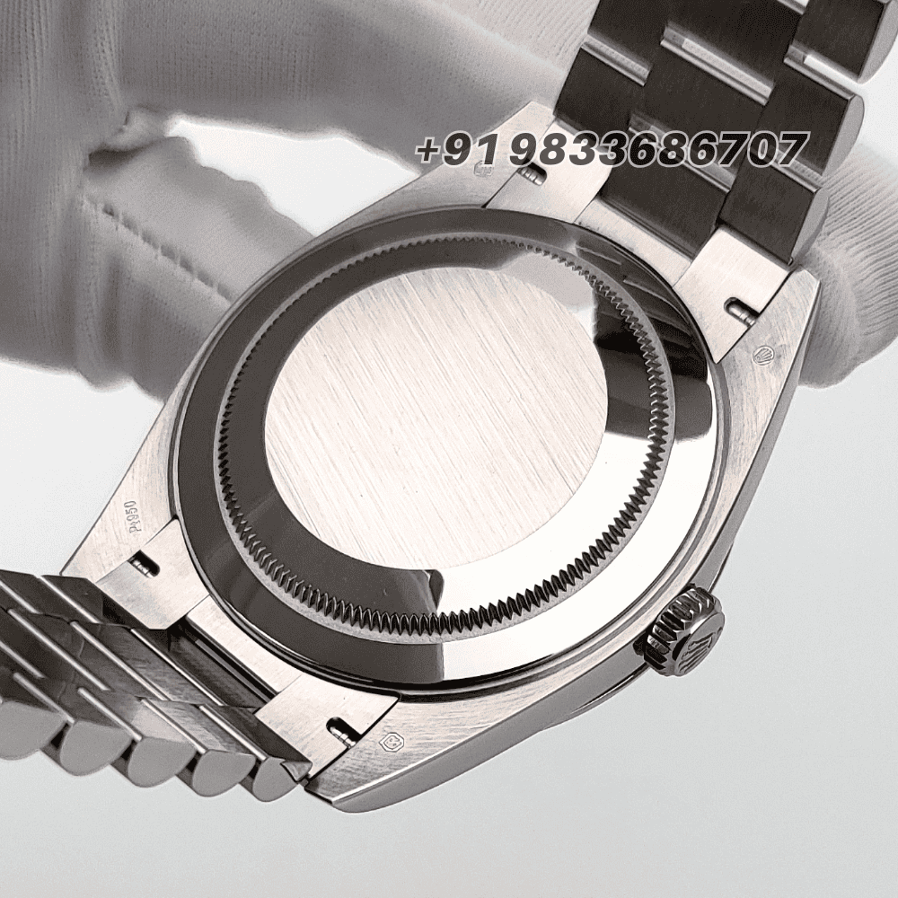 Rolex Day-Date White Gold Bright Blue Dial 40mm Exact 1:1 Top Quality Replica Super Clone Swiss ETA 3255 Automatic Movement Watch