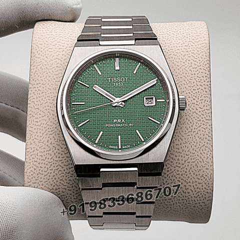 Tissot PRX Powermatic 80 Stainless Steel Green Dial 40mm High Quality Swiss Automatic Movement First Copy Watch