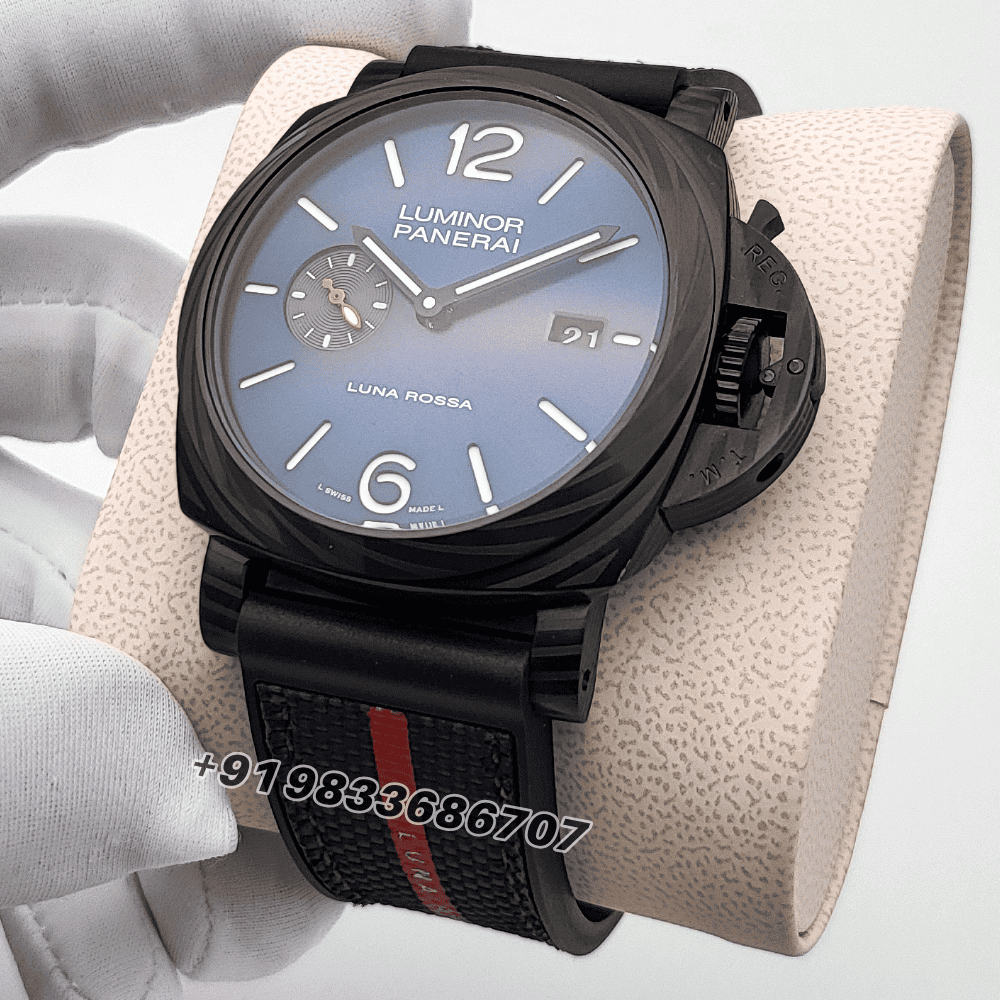 Luminor Marina Carbotech Luna Rossa Blue Sun-Brushed Dial High Quality Swiss Automatic Watch