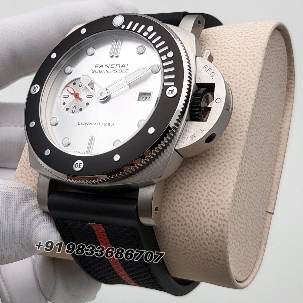 Luminor Panerai Submersible Luna Rossa White Matt Dial High Quality Swiss Automatic Watch