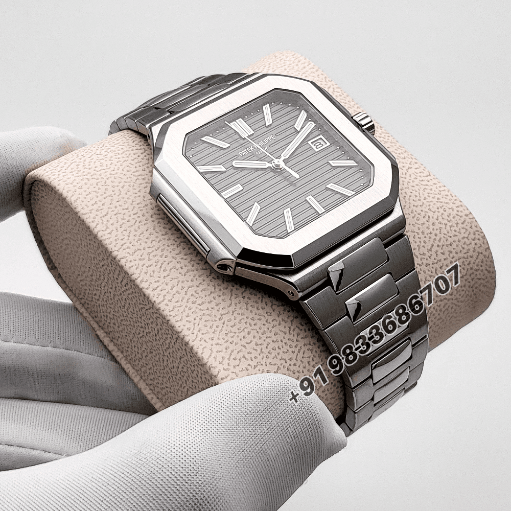 Patek Philippe Cubitus Stainless Steel 5821/1A-001 Sunburst Olive Green Dial 45mm Exact 1:1 Replica Top Quality Super Clone Swiss ETA 26-330 S C Automatic Movement Watch - Image 3