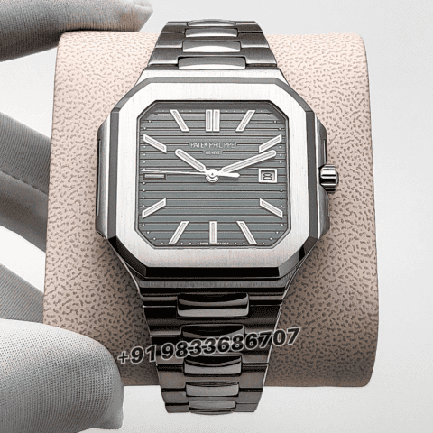 Patek Philippe Cubitus Stainless Steel 5821/1A-001 Sunburst Olive Green Dial 45mm Exact 1:1 Replica Top Quality Super Clone Swiss ETA 26-330 S C Automatic Movement Watch