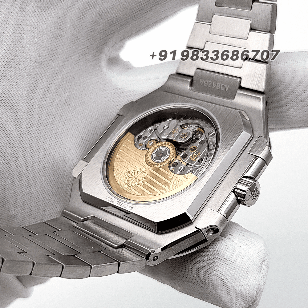 Patek Philippe Cubitus Stainless Steel 5821/1A-001 Sunburst Olive Green Dial 45mm Exact 1:1 Replica Top Quality Super Clone Swiss ETA 26-330 S C Automatic Movement Watch - Image 6