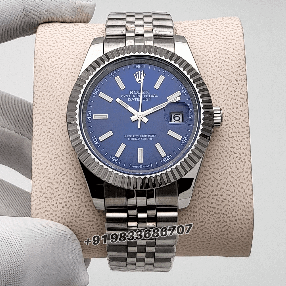 Rolex Datejust Blue Dial 41mm Jubilee Bracelet High Quality Swiss Automatic Watch (2)