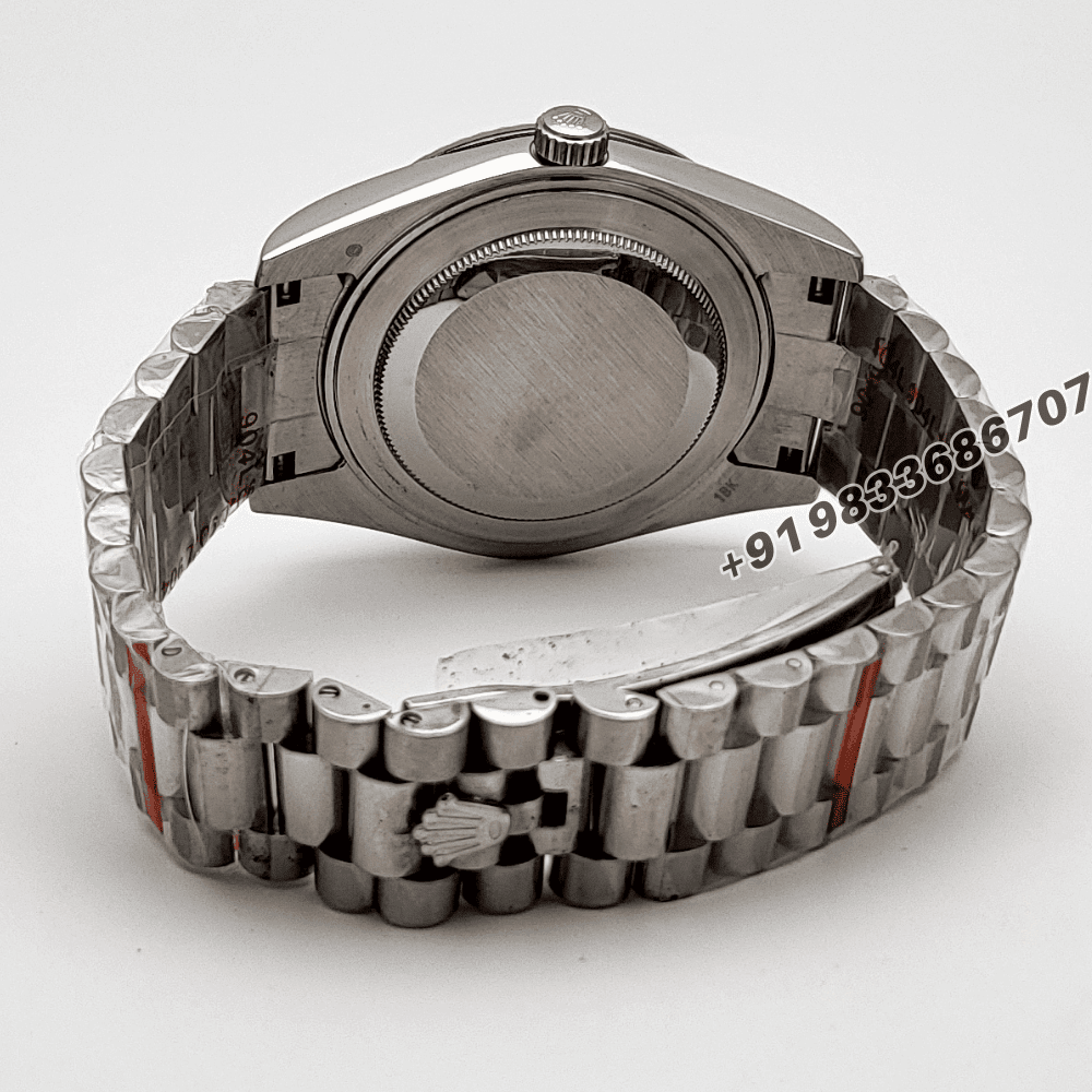 Rolex Day-Date White Dial 40mm Stainless Steel High Quality Swiss Automatic Watch (4)