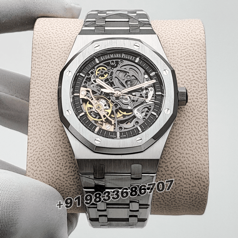 Audemars Piguet Royal Oak Double Balance Wheel Openworked Stainless Steel 41mm Exact 1:1 Top Quality Replica Super Clone Swiss ETA 3132 Automatic Movement Watch