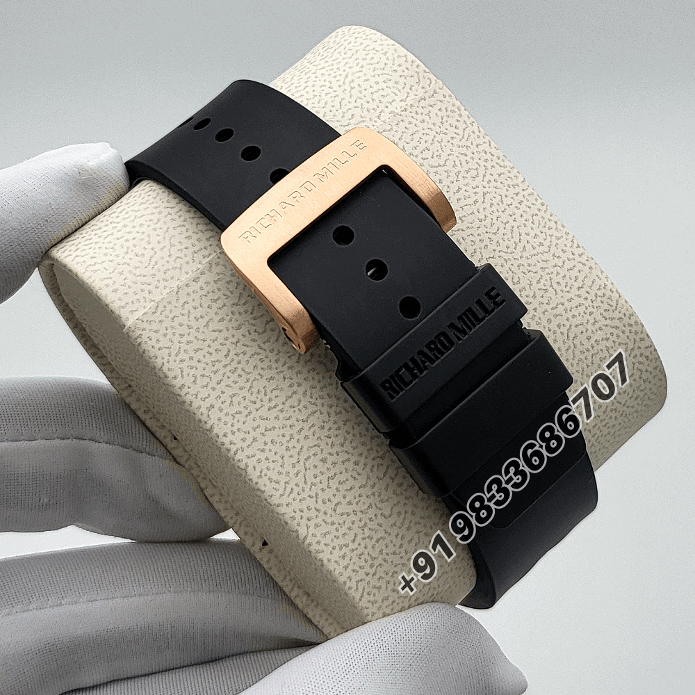 Richard Mille RM 11 Rose Gold Flyback Chronograph Exact 1:1 Top Quality Replica Super Clone Swiss ETA RM 11-03 Automatic Movement Watch - Image 4