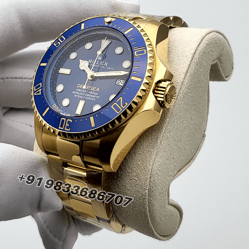 Rolex Deepsea Oyster Yellow Gold 44mm Exact 1:1 Top Quality Super Clone Replica Swiss ETA 3235 Automatic Movement Watch - Image 2