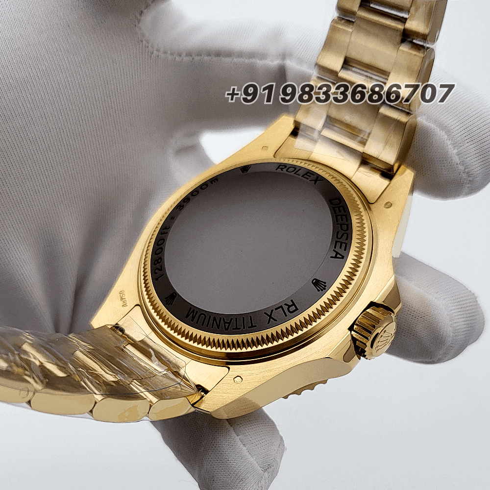 Rolex Deepsea Oyster Yellow Gold 44mm Exact 1:1 Top Quality Super Clone Replica Swiss ETA 3235 Automatic Movement Watch - Image 5