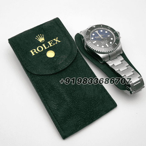 Rolex Green Velvet Travel Pouch with Insert