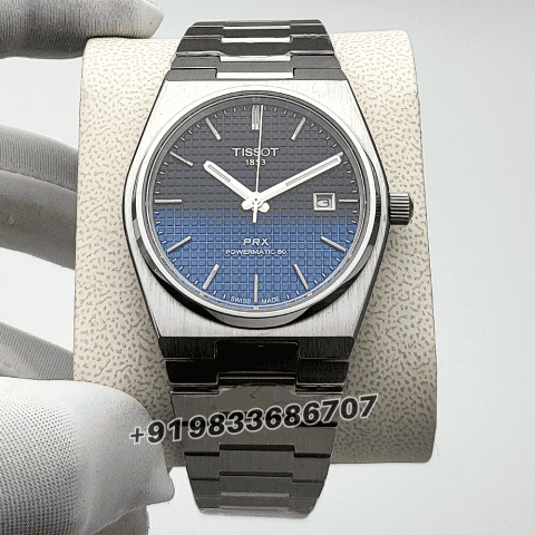 Tissot PRX Powermatic 80 Gradient 40mm Black Chameleon Dial High Quality Swiss Automatic Movement First Copy Watch