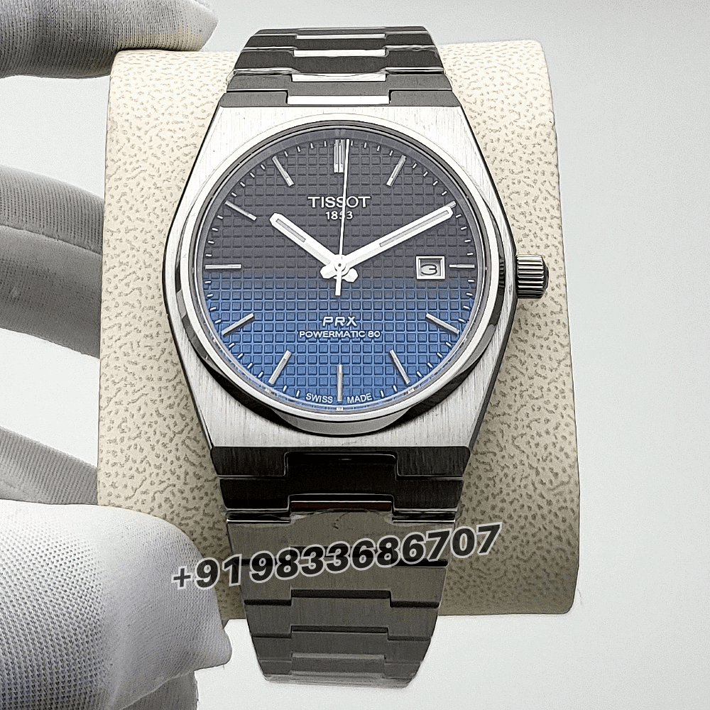 Tissot PRX Powermatic 80 Gradient 40mm Black Chameleon Dial High Quality Swiss Automatic Movement First Copy Watch