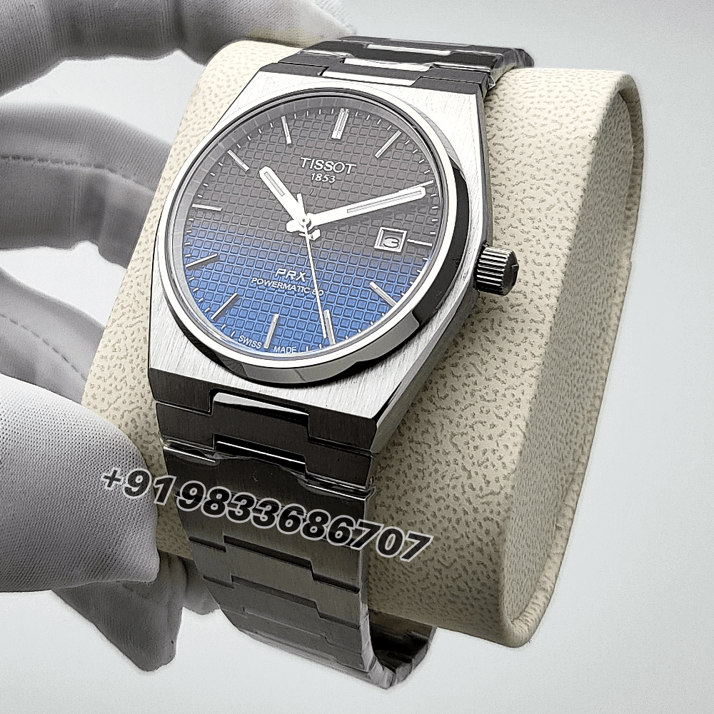 Tissot PRX Powermatic 80 Gradient 40mm Black Chameleon Dial High Quality Swiss Automatic Movement First Copy Watch - Image 2