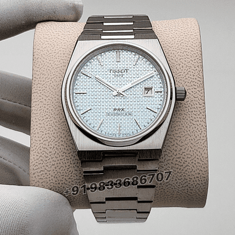 Tissot PRX Powermatic 80 Ice Blue Dial 40mm High Quality Swiss Automatic Movement First Copy Watch