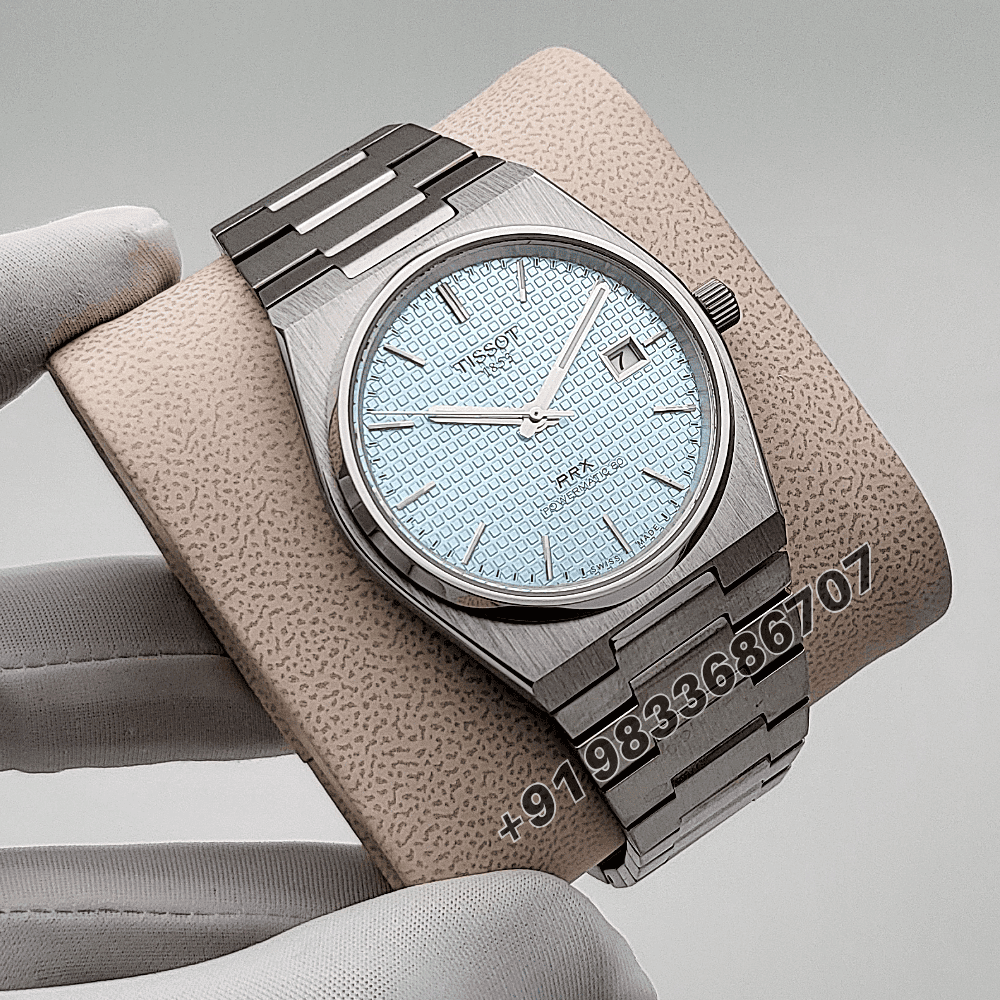 Tissot PRX Powermatic 80 Ice Blue Dial 40mm High Quality Swiss Automatic Movement First Copy Watch