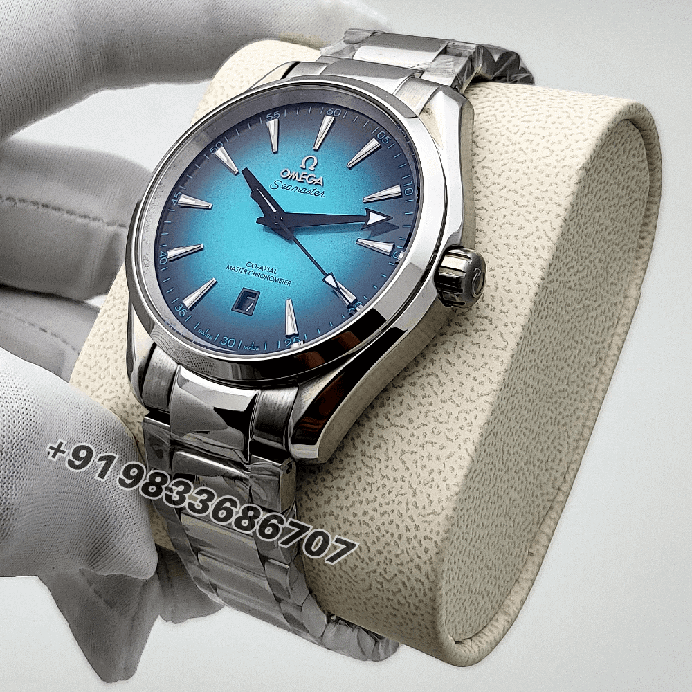 Omega Seamaster Aqua Terra 150m Co-Axial Master Chronometer 41mm Turquoise Dial High Quality Swiss Automatic Watch - Image 2