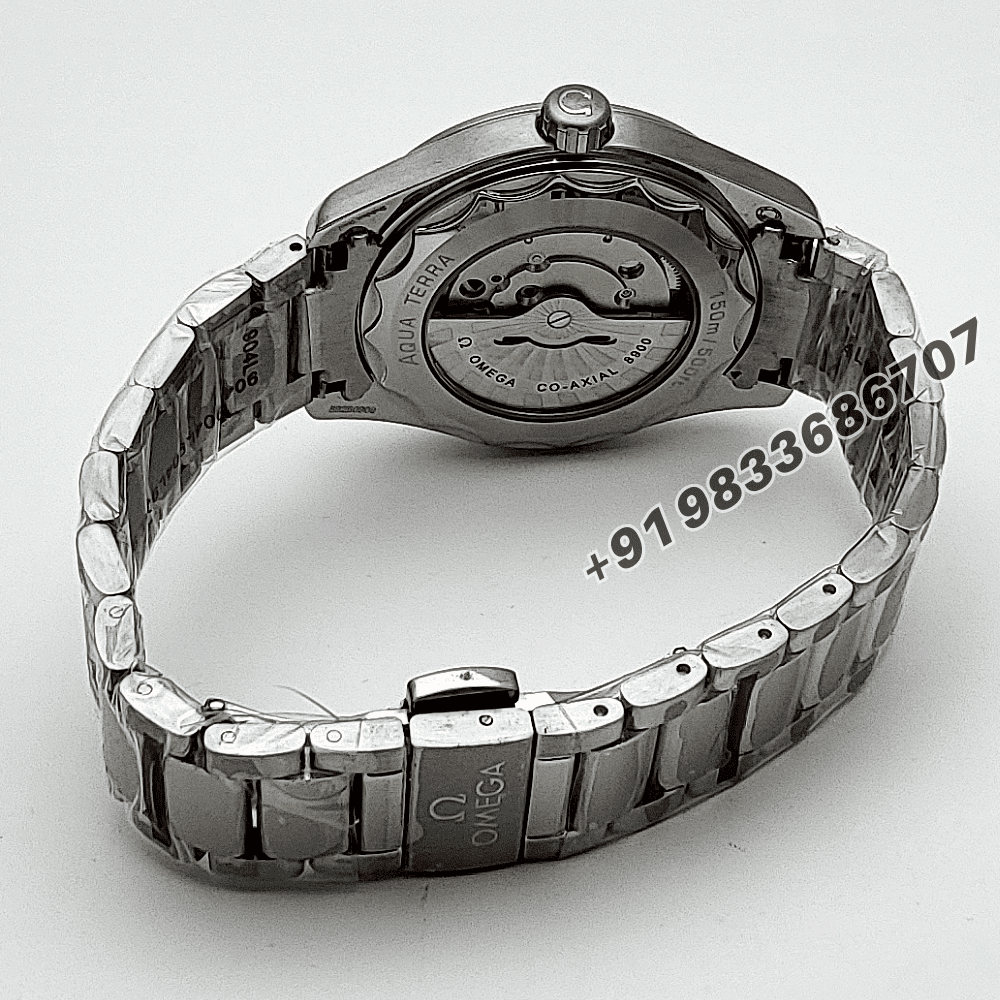 Omega Seamaster Aqua Terra 150m Co-Axial Master Chronometer 41mm Blue Dial High Quality Swiss Automatic Watch - Image 4