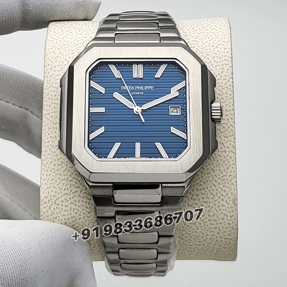 Patek Philippe Cubitus White Gold Sunburst Blue-Gray Dial 40mm High Quality Swiss Automatic Replica Watch