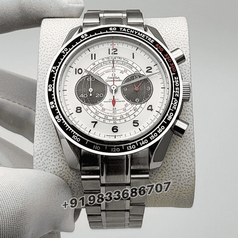 Omega Speedmaster Chronoscope Stainless Steel 43mm Silver Dial High Quality Watch