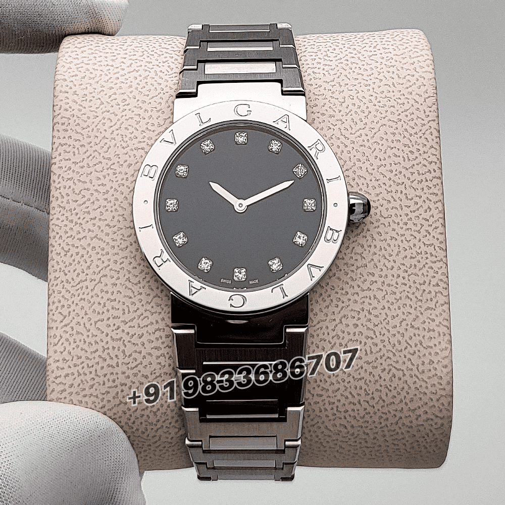 Bvlgari Bvlgari Stainless Steel Anthracite Satiné Soleil Lacquered Dial High Quality Women’s Watch