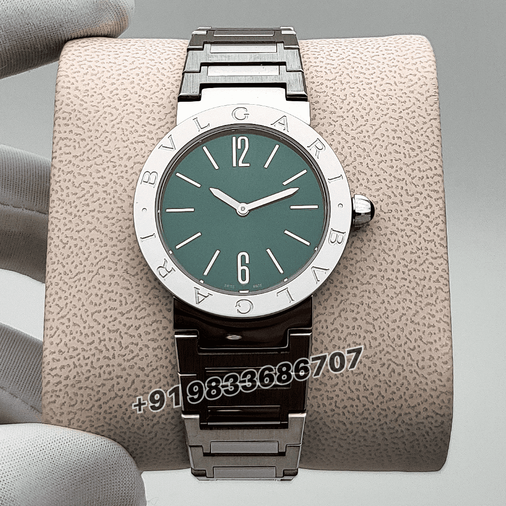 Bvlgari Bvlgari Stainless Steel Green Sun-Brushed Dial High Quality Women’s Watch