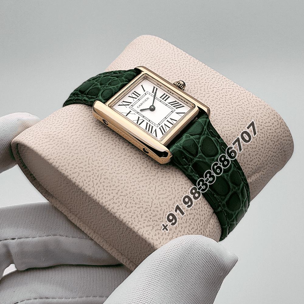 Cartier Tank Louis Rose Gold White Dial High Quality First Copy Women’s Watch - Image 3
