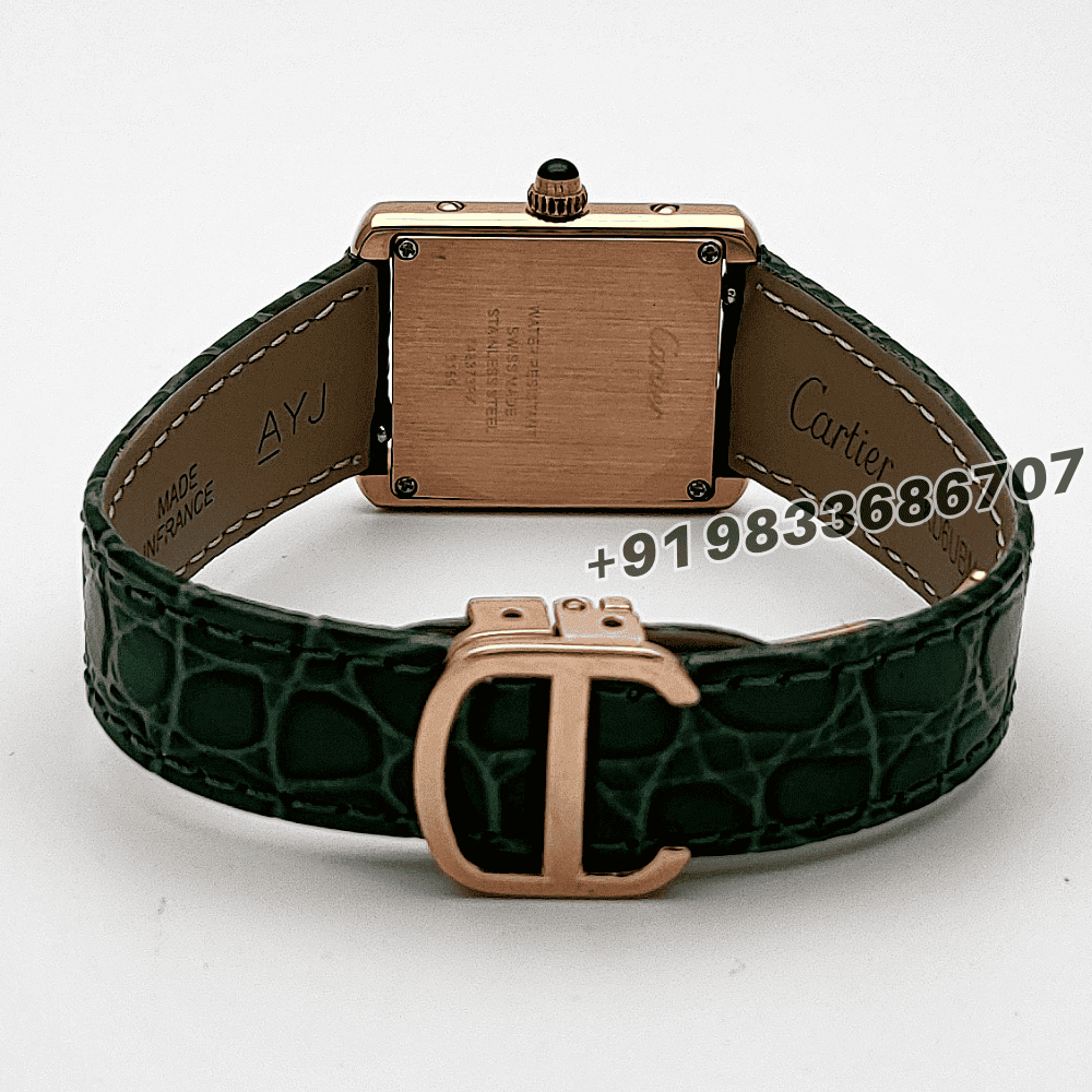 Cartier Tank Louis Rose Gold White Dial High Quality First Copy Women’s Watch - Image 4