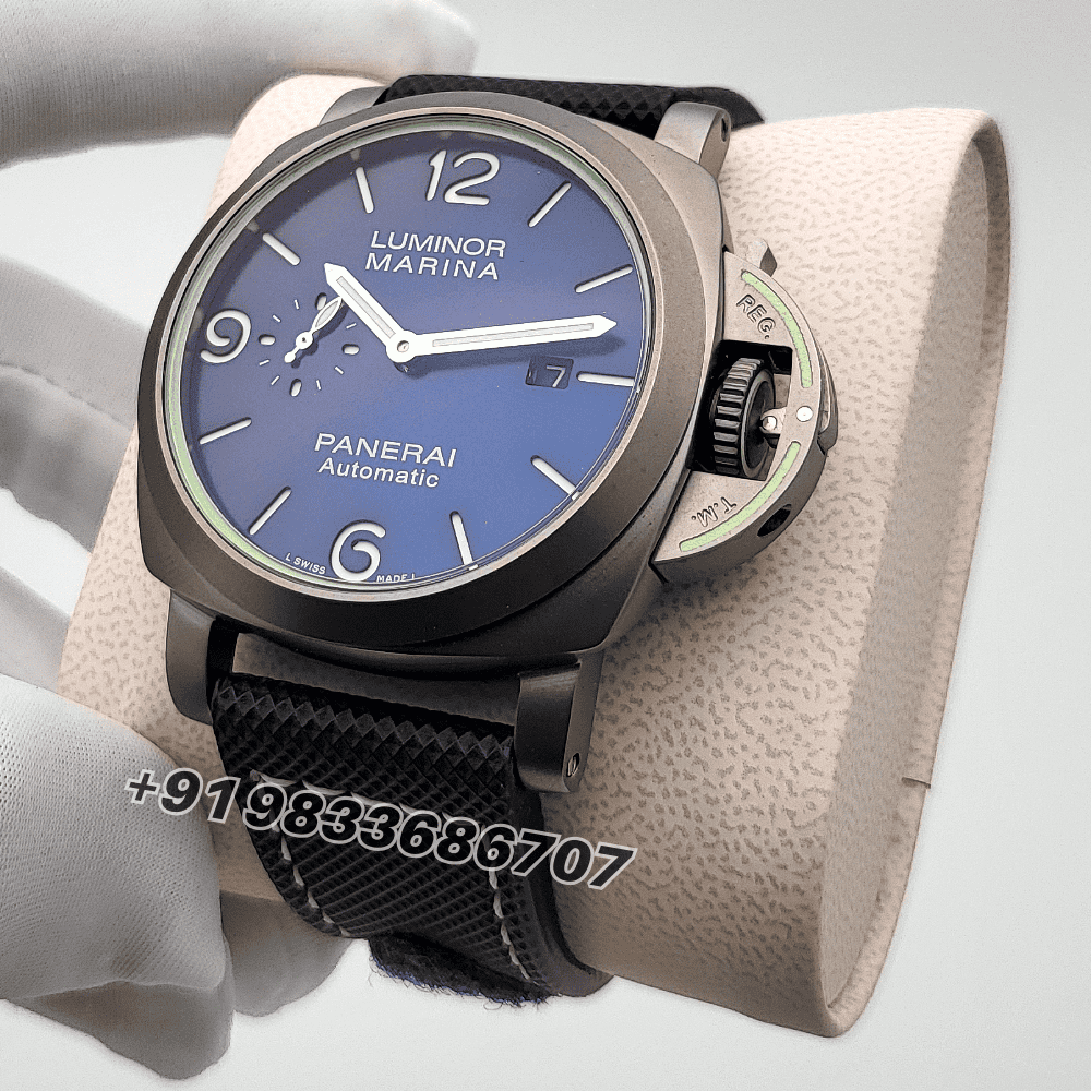 Luminor Panerai Marina Blue Dial 44mm High Quality Swiss Automatic Watch - Image 2