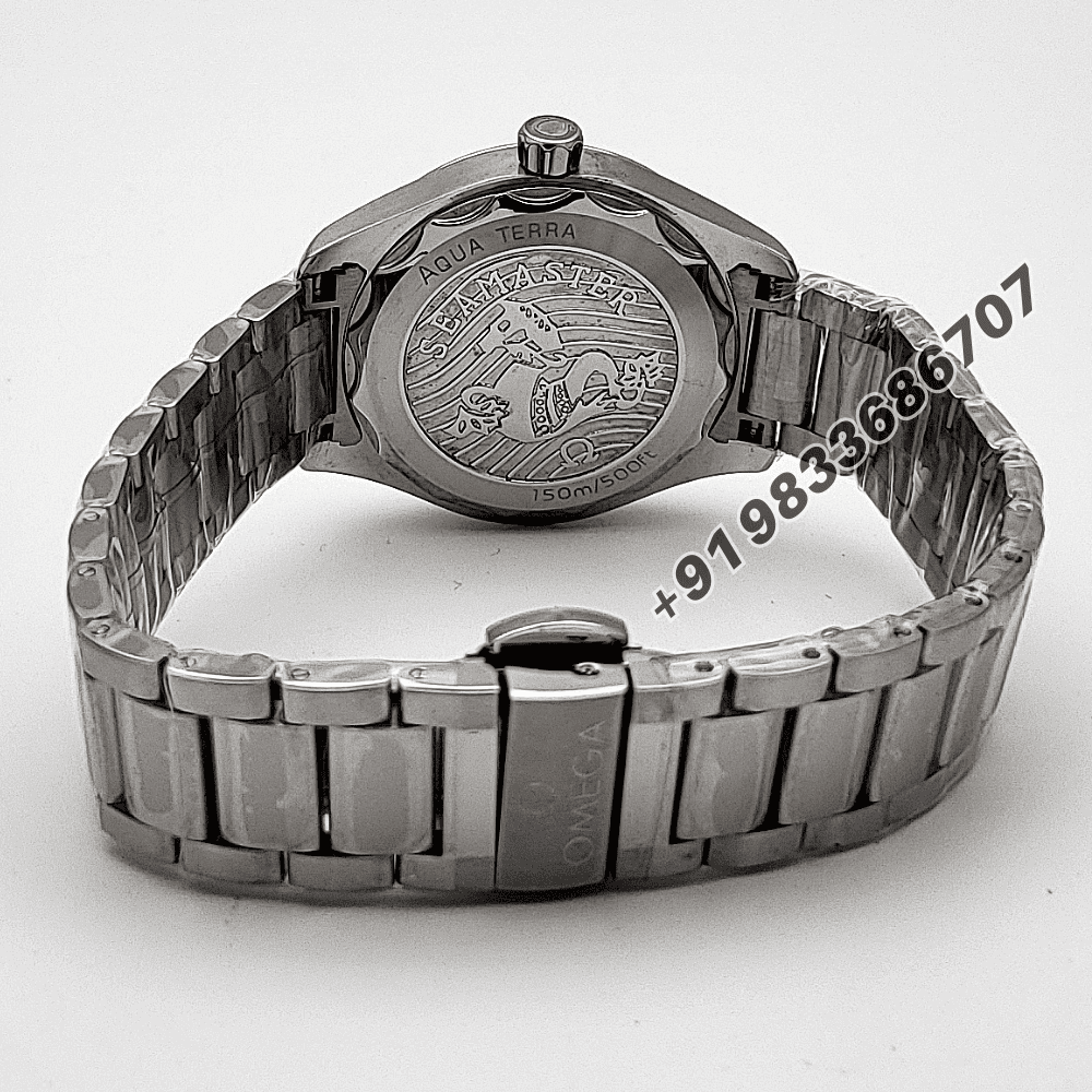 Omega Seamaster Aqua Terra 150m Co-Axial Master Chronometer 34mm Mother of Pearl Pink Dial High Quality Women’s Watch - Image 4