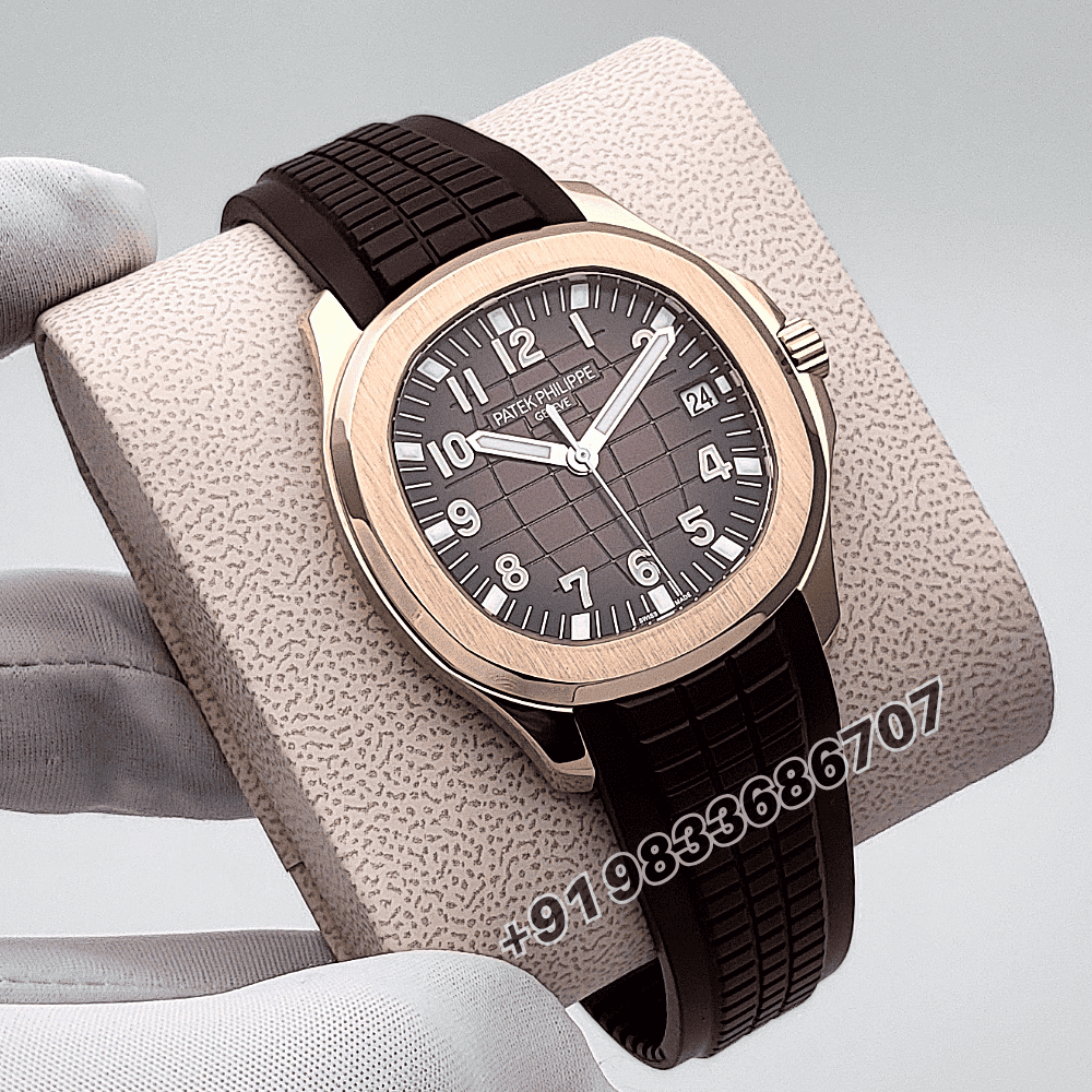 Patek Philippe Aquanaut Rose Gold 5167R-001 Brown Dial 40.8mm Exact 1:1 Replica Top Quality Super Clone Swiss ETA 26-330 S C/430 Automatic Movement Watch - Image 3