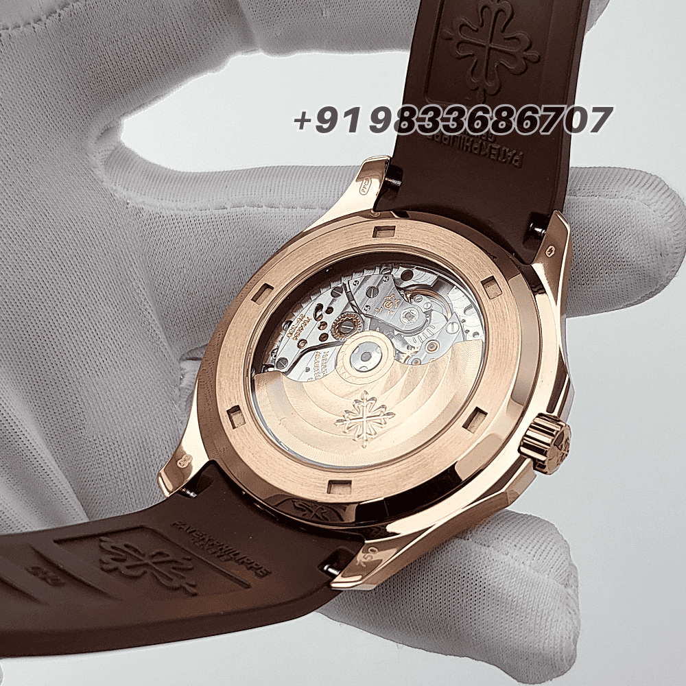 Patek Philippe Aquanaut Rose Gold 5167R-001 Brown Dial 40.8mm Exact 1:1 Replica Top Quality Super Clone Swiss ETA 26-330 S C/430 Automatic Movement Watch - Image 5