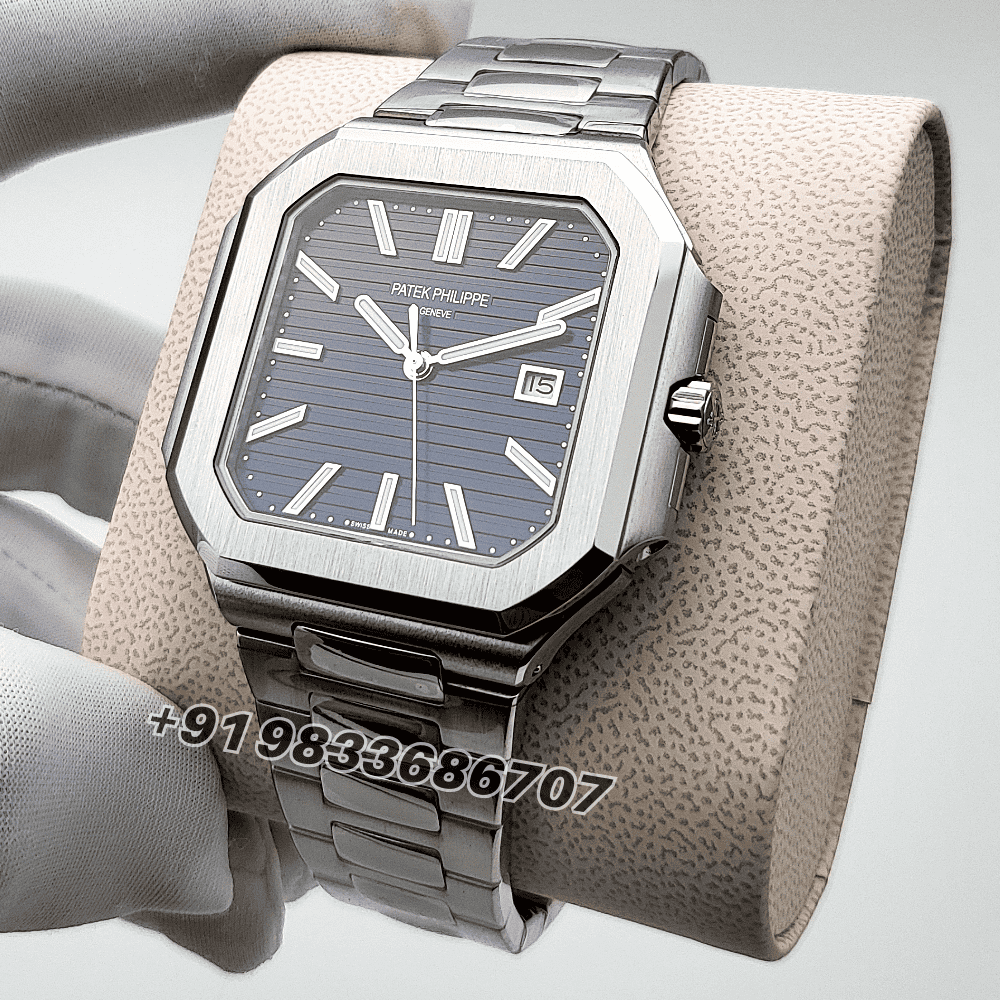 Patek Philippe Cubitus White Gold 7128/1G-001 Sunburst Blue-Gray Dial 45mm Exact 1:1 Replica Top Quality Super Clone Swiss ETA 26-330 S C/434 Automatic Movement Watch - Image 2