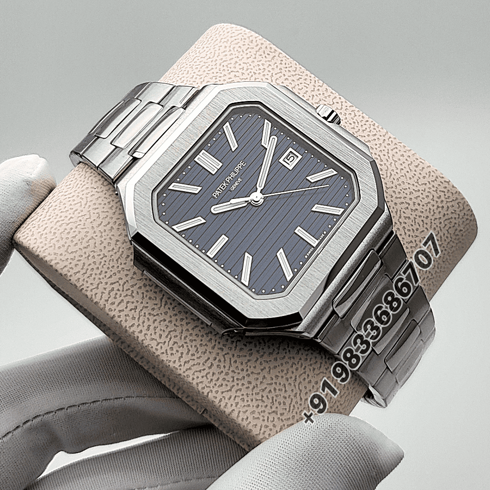 Patek Philippe Cubitus White Gold 7128/1G-001 Sunburst Blue-Gray Dial 45mm Exact 1:1 Replica Top Quality Super Clone Swiss ETA 26-330 S C/434 Automatic Movement Watch - Image 3