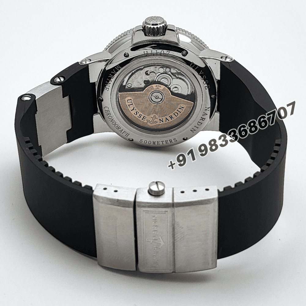 Ulysse Nardin Marine Torpilleur Stainless Steel White Lacquered Dial High Quality Swiss Automatic Watch - Image 4