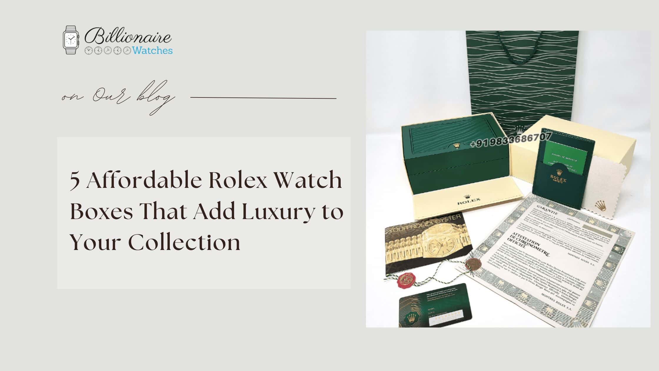 rolex first copy box