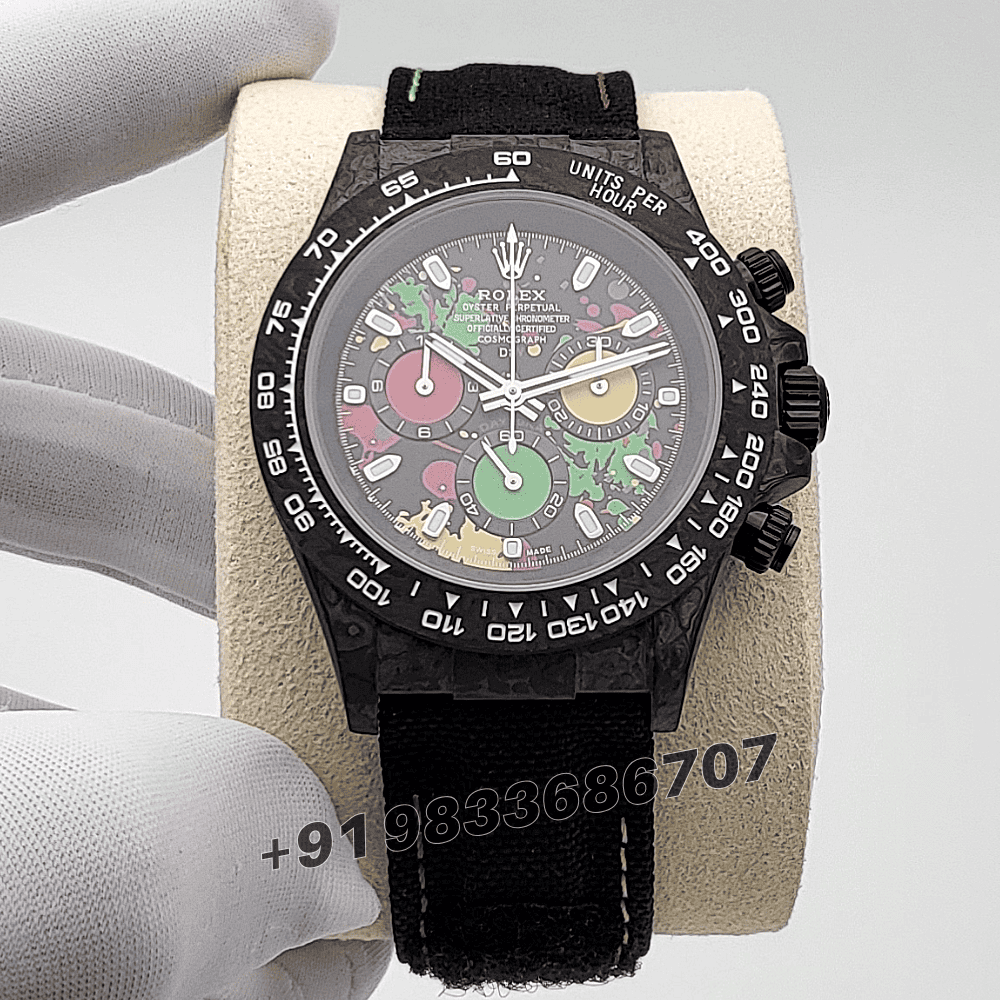 Rolex Cosmograph Daytona Diw “Motley 41mm” Exact 1:1 Top Quality Super Clone Replica Swiss ETA 4130 Automatic Movement Watch