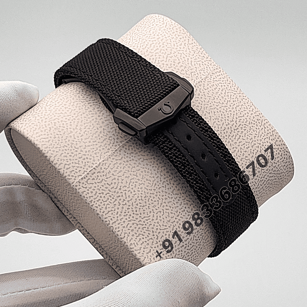 Omega Speedmaster Dark Side Of the Moon Black Ceramic On Coated Nylon Fabric Strap Exact 1:1 Super Clone 9300 Swiss Automatic Movement Watch - Image 4