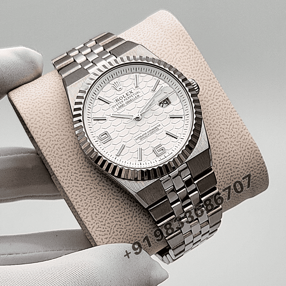 Rolex Land-Dweller Oystersteel and White Gold 40mm High Quality Swiss Automatic Watch - Image 3