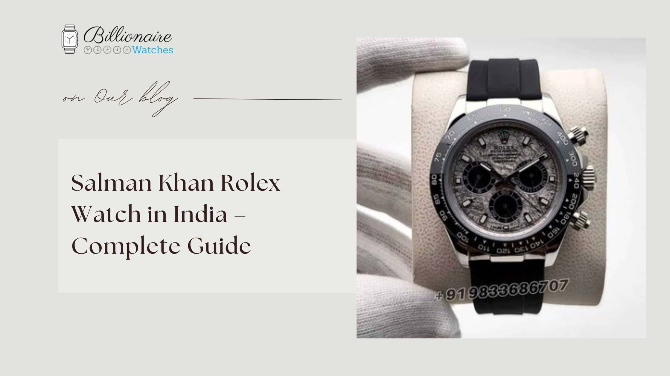 Salman Khan Rolex Watch