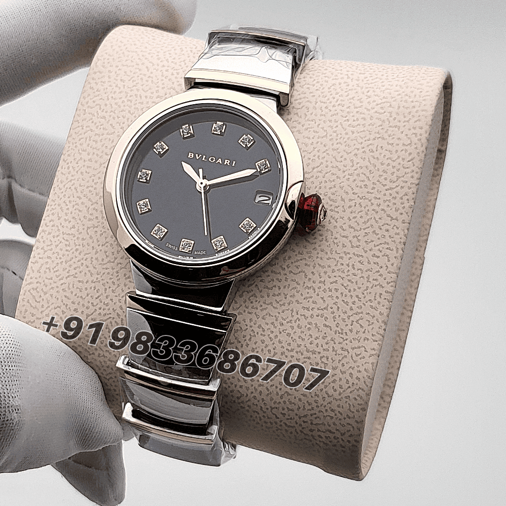 Bvlgari Lvcea Black Dial 33mm High Quality Women’s Watch - Image 2