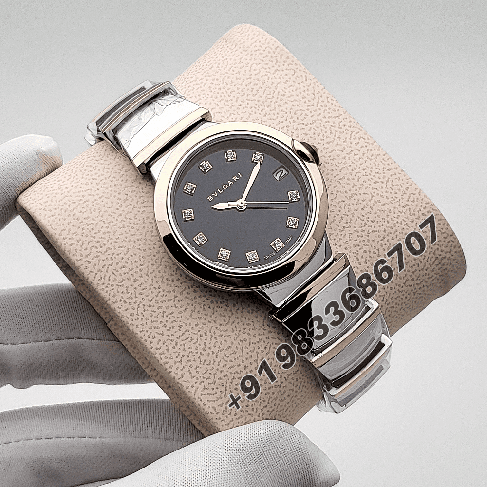 Bvlgari Lvcea Black Dial 33mm High Quality Women’s Watch - Image 3