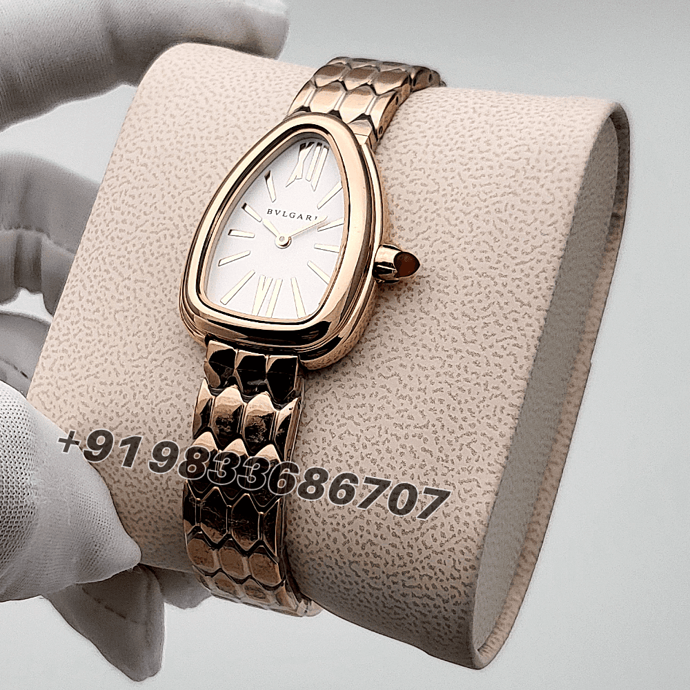 Bvlgari Serpenti Seduttori Rose Gold White Dial High Quality Women’s Watch - Image 2
