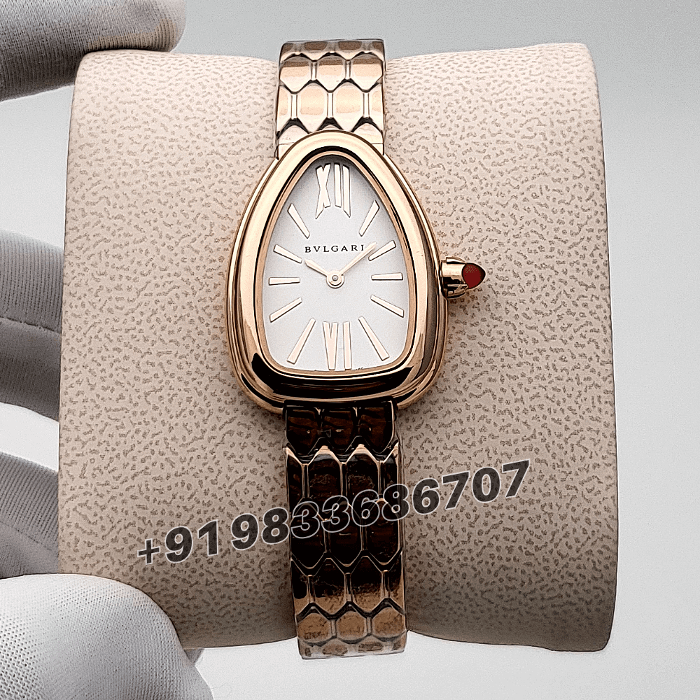 Bvlgari Serpenti Seduttori Rose Gold White Dial High Quality Women’s Watch