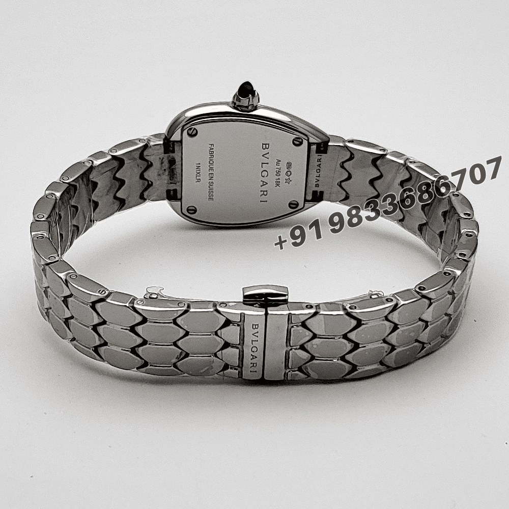 Bvlgari Serpenti Seduttori Stainless Steel Diamond Set White Dial High Quality Women’s Watch - Image 4