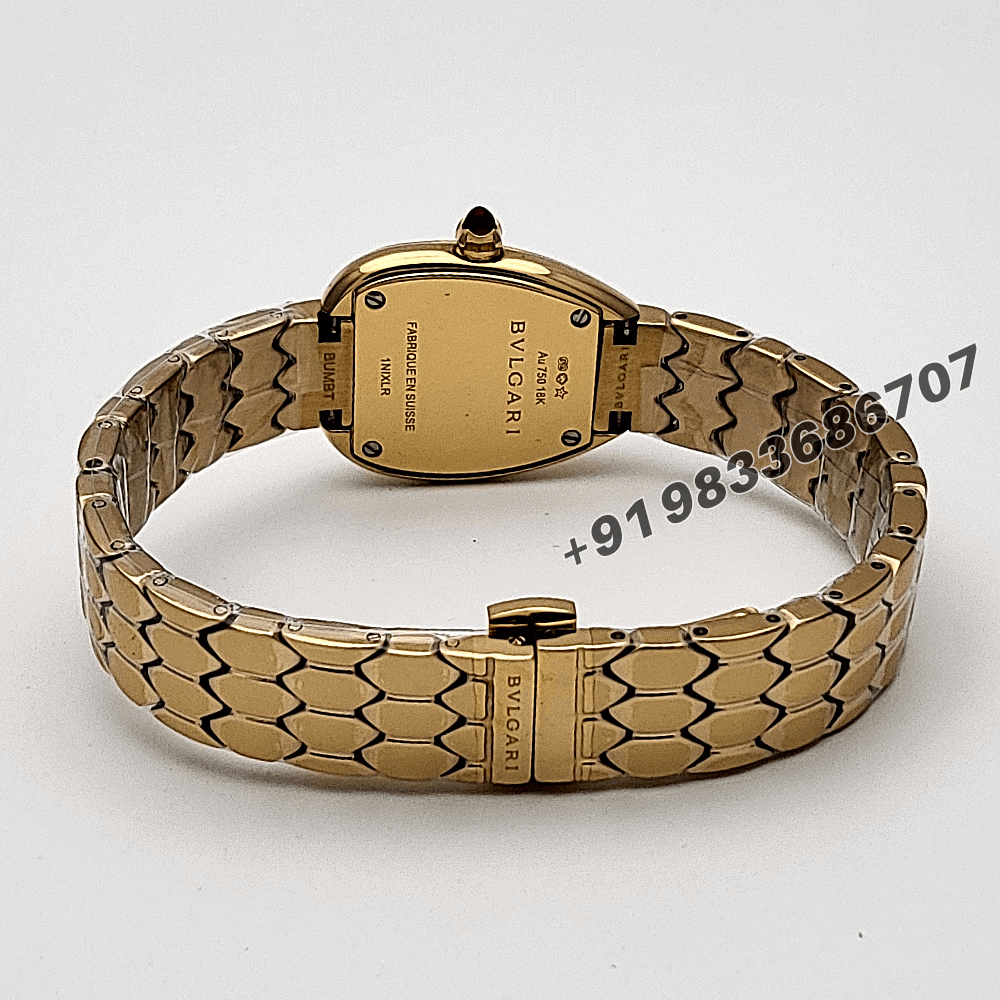 Bvlgari Serpenti Seduttori Yellow Gold White Dial High Quality Women’s Watch - Image 4