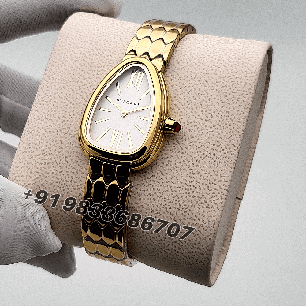 Bvlgari Serpenti Seduttori Yellow Gold White Dial High Quality Women’s Watch - Image 2