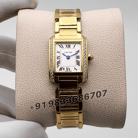 Cartier Tank Francaise Diamond Set White Dial High Quality Women’s Watch
