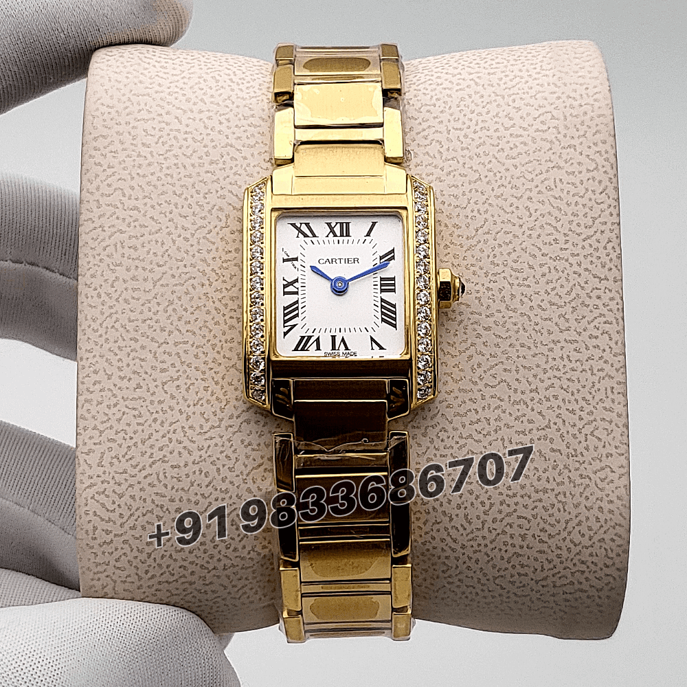 Cartier Tank Francaise Diamond Set White Dial High Quality Women’s Watch