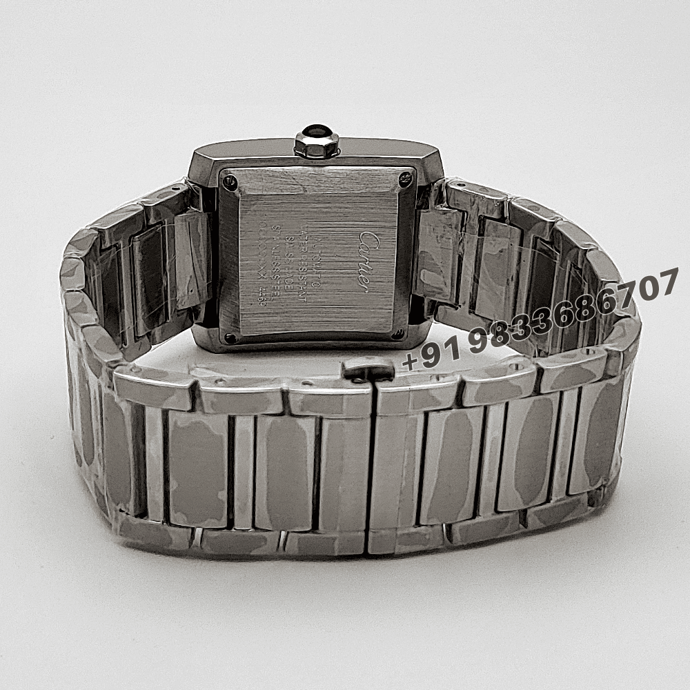 Cartier Tank Francaise Stainless Steel White Dial High Quality Swiss Automatic First Copy Watch - Image 4
